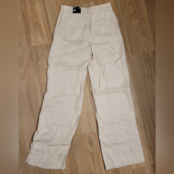 NWT Express High Waisted Editor Linen Blend Trouser Pant, Size 0 - Picture 4 of 6